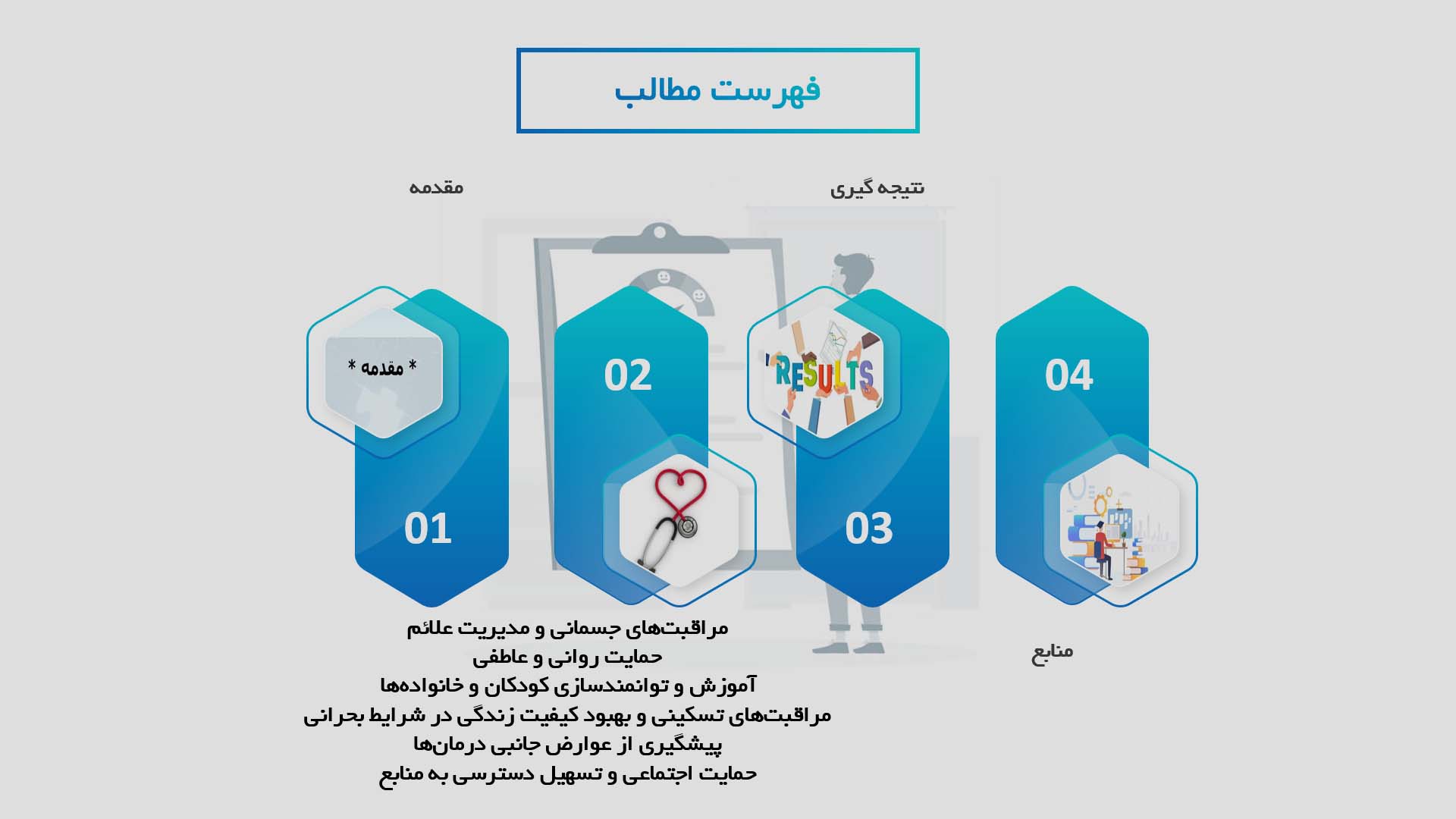 پاورپوینت تأثیر پرستاری بر بهبود کیفیت زندگی کودکان مبتلا به بیماری‌های مزمن